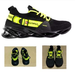 NWOT Southpole men shoe tennis active running black & yellow 9.5 mesh new